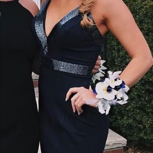 Navy Blue Prom Dress